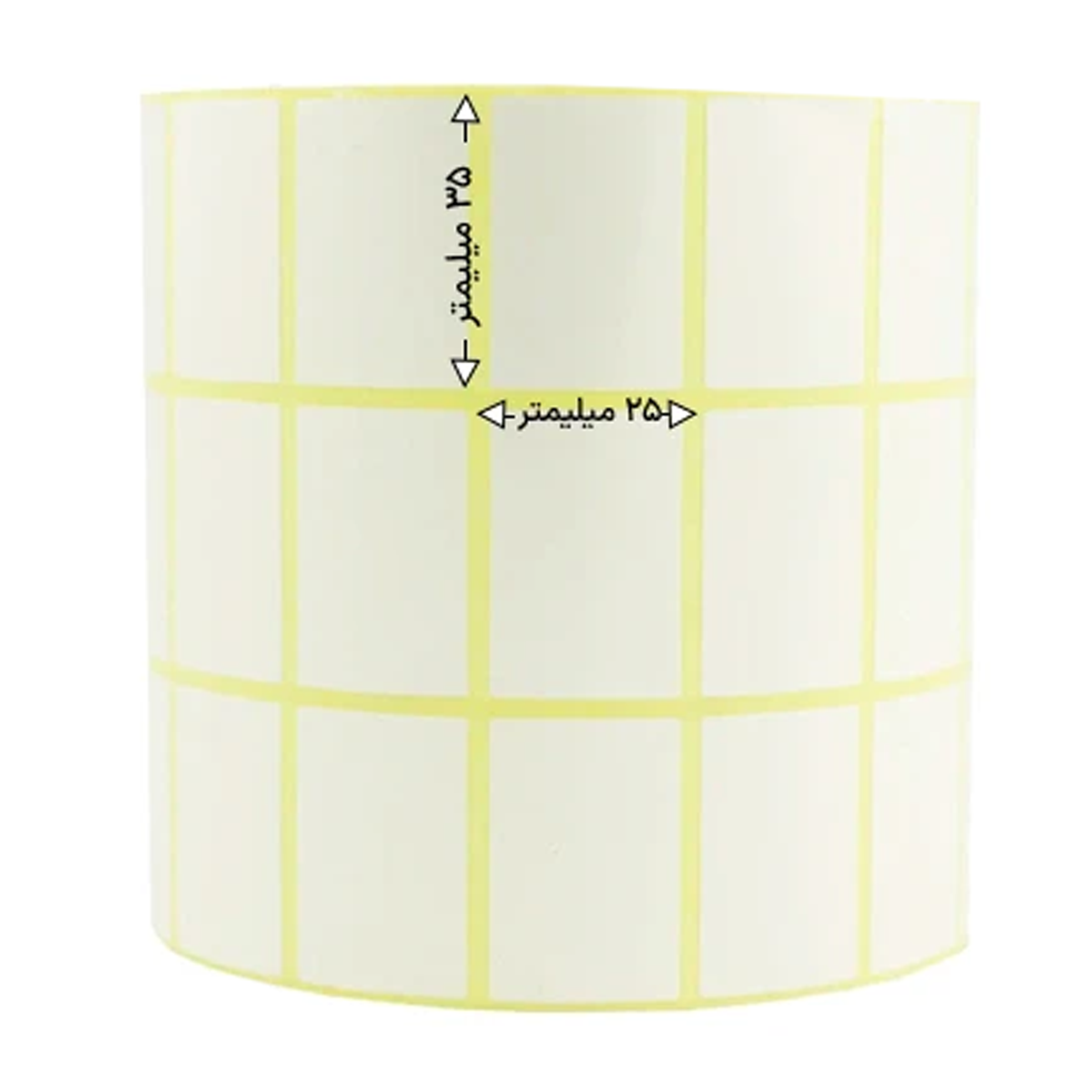 رول 3000 تایی لیبل پی‌ وی‌ سی سه ردیفه 31x21-small-image