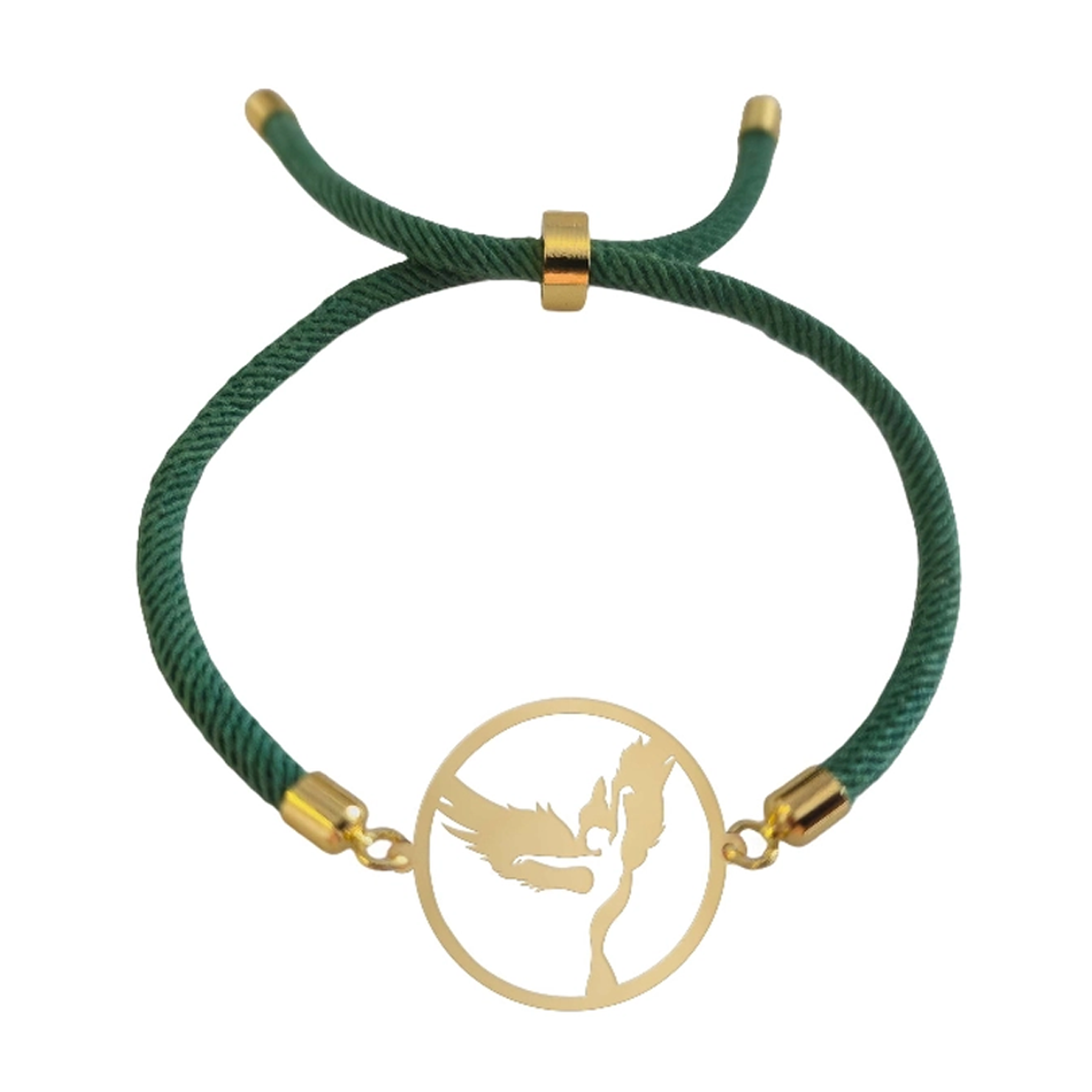 دستبند طلا زنانه شمیم گلد گالری طرح سیمرغ کد D28-12-small-image