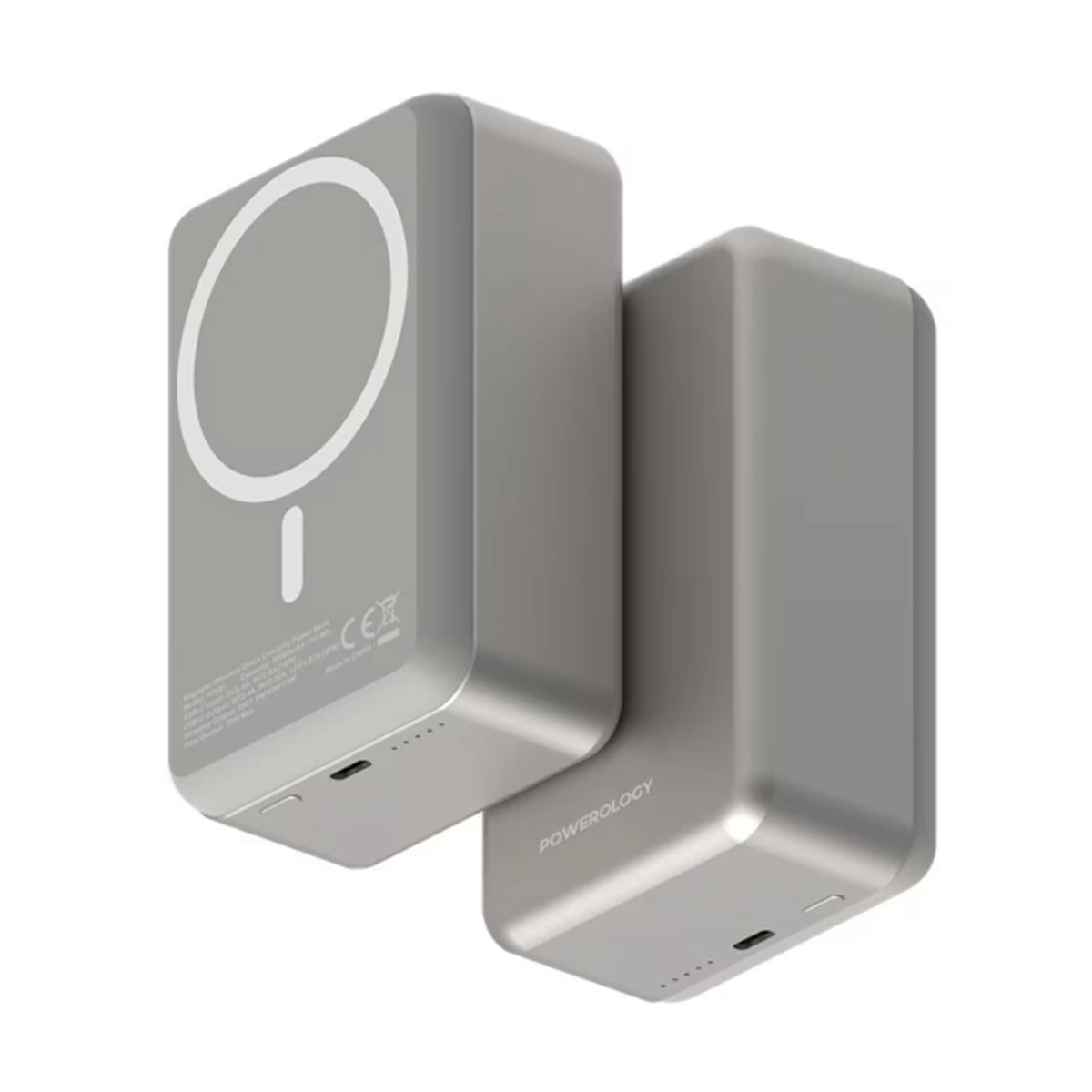 پاوربانک بی سیم پاورولوژی مدل Magsafe Aluminum PP081 ظرفیت 30000 میلی آمپر ساعت-small-image