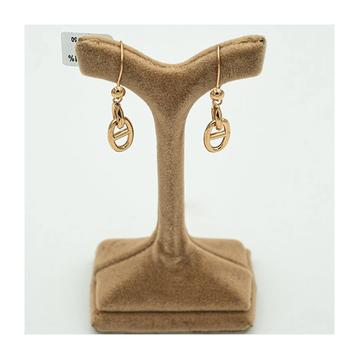 گوشواره طلا زنانه مدل هندسی کد 4563