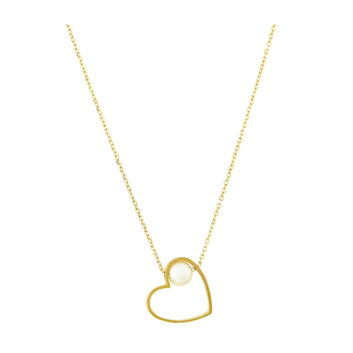 گردنبند طلا 18 عیار زنانه مدل قلب کد NC1032-small-image