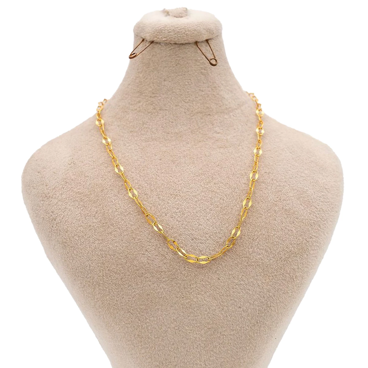 زنجیر طلا زنانه گالری طلا عرفان مدل استار درشت طول 50 سانتی متر