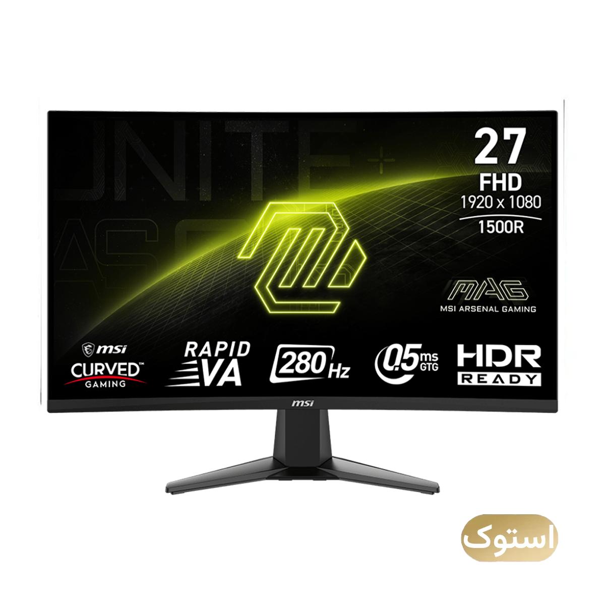 مانیتور استوک Open Box - گیمینگ خمیده ام اس آی مدل MAG 276CXF سایز 27 اینچ - مشکی-small-image