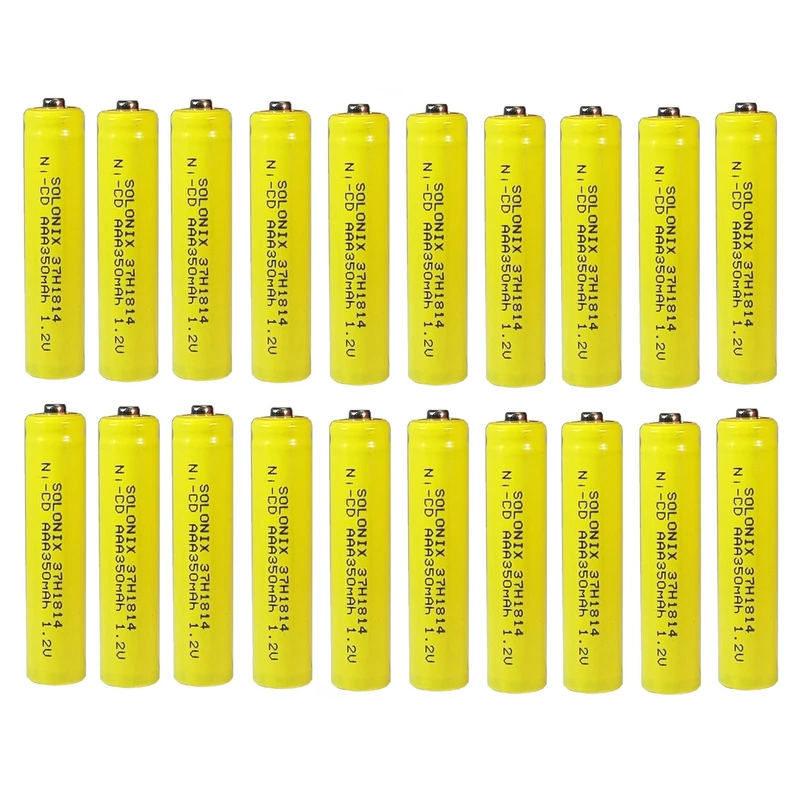 باتری شارژی قلمی سولونیکس مدل صنعتی Ni-Cd مجموعه 20 عددی-small-image