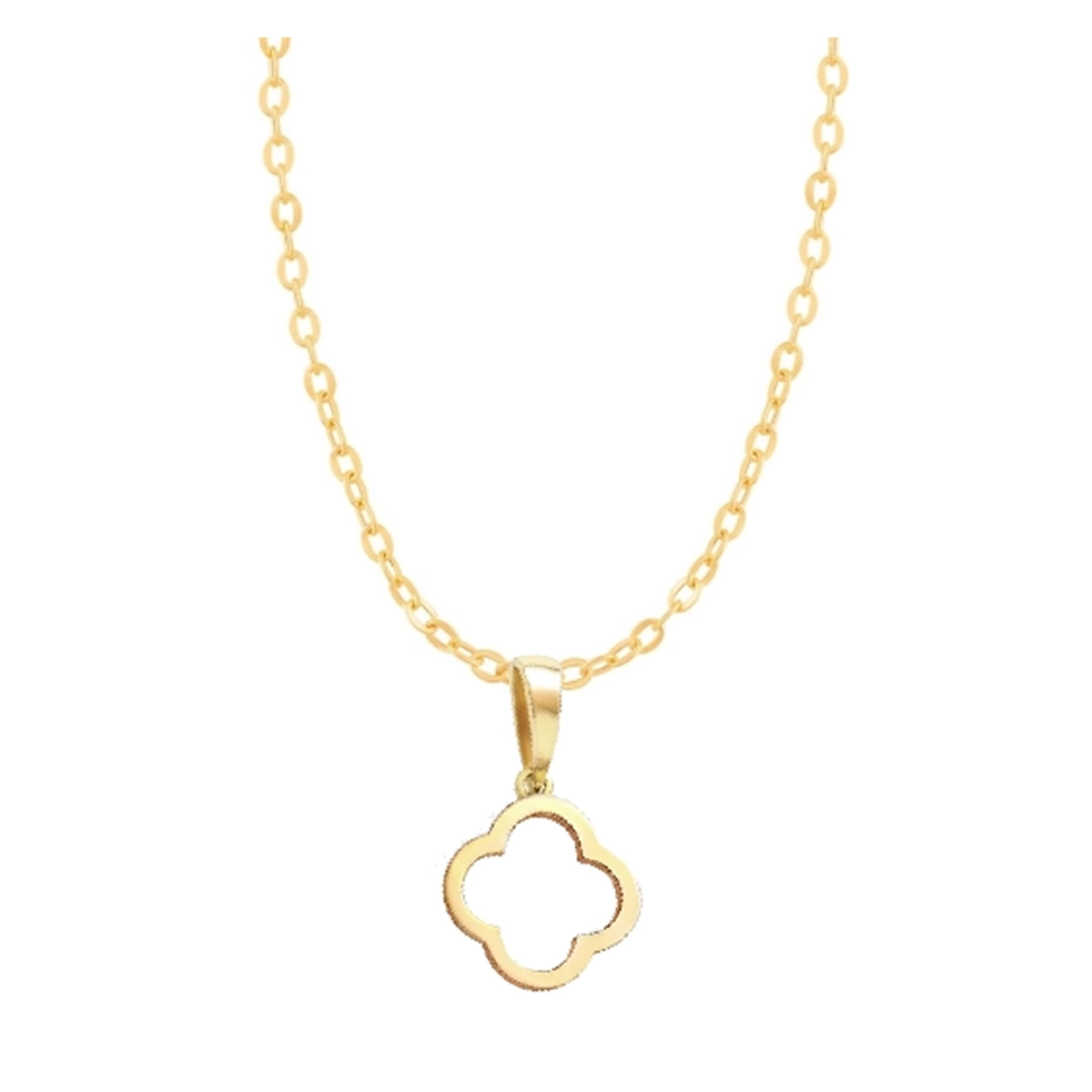 گردنبند طلا 18 عیار اپال گلد مدل ونکلیف توخالی 001450-small-image