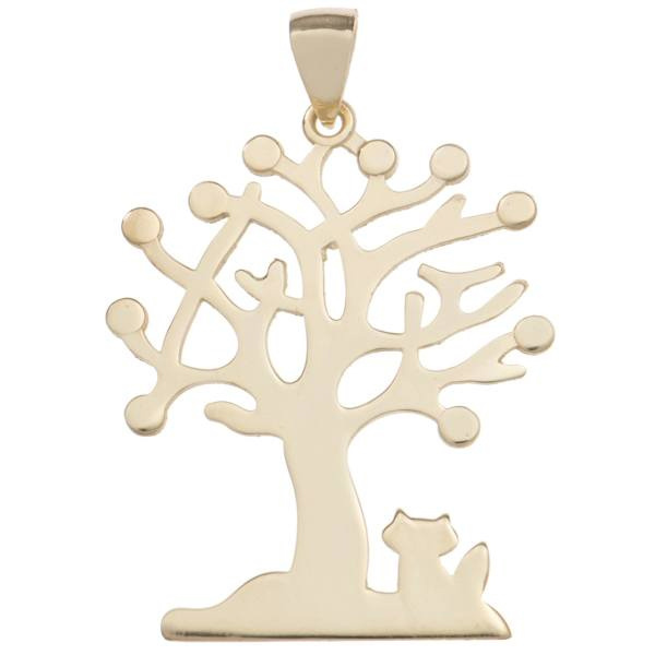 آویز گردنبند طلا 18 عیار شمیم گلد گالری مدل AB476