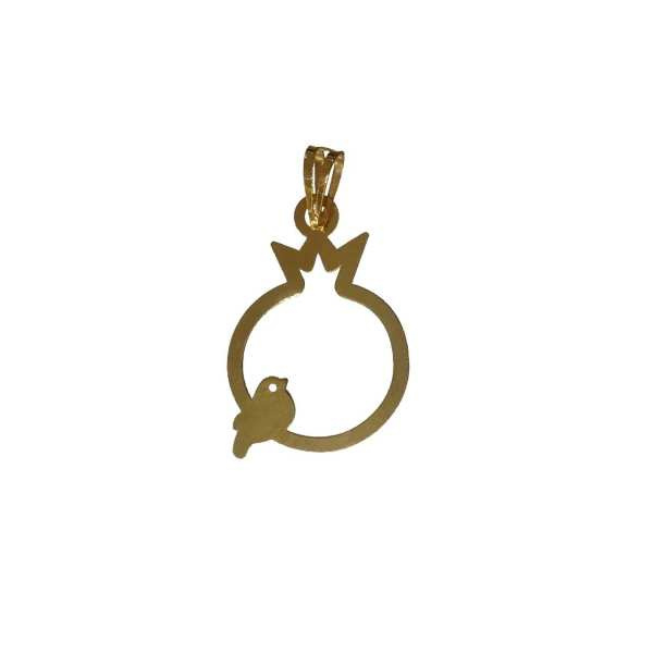 آویز گردنبند طلا 18 عیار شمیم گلد گالری مدل انار P14