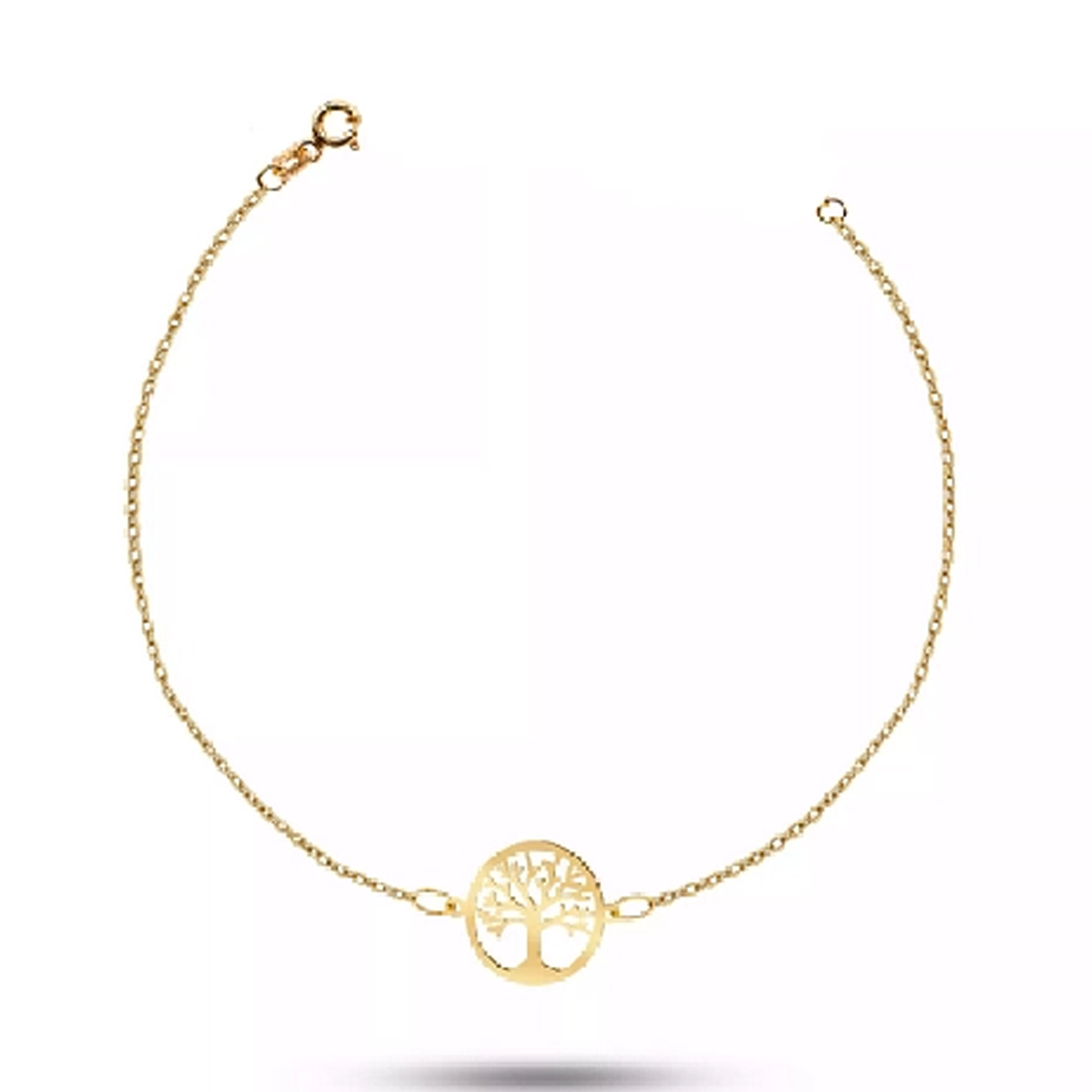 دستبند طلا 18 عیار زنانه اپال گلد مدل درخت زندگی-small-image
