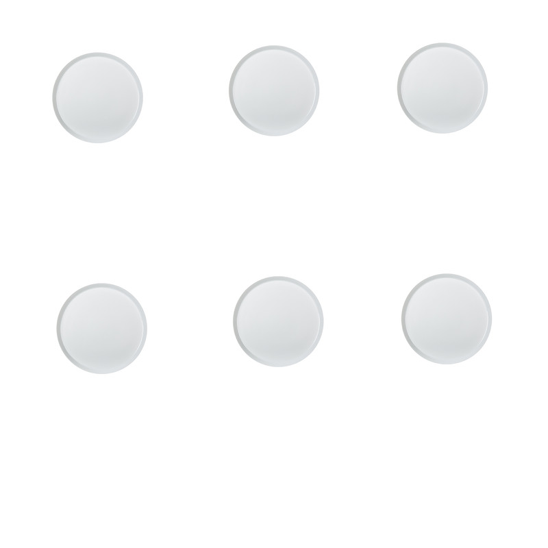 پیش دستی زی مدل دسر خوری فرم اس 15 سفید درجه عالی بسته شش عددی