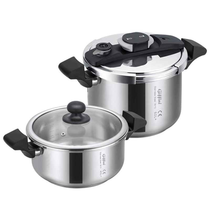 زودپز دوقلو جی فی نی مدل DS-22 گنجایش 6 و 4 لیتری