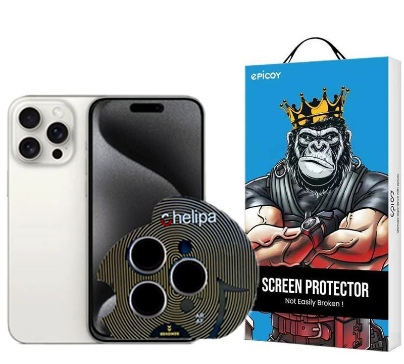 محافظ لنز دوربین اپیکوی مدل Chelipa مناسب برای گوشی موبایل اپل iPhone 15 Pro Max / 15 Pro
