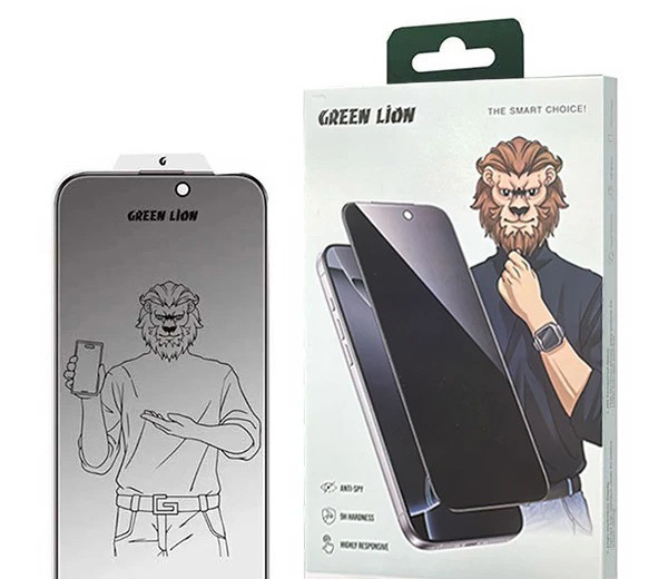محافظ صفحه نمایش حریم شخصی گرین لاین مدل 9H Steve Privacy مناسب برای گوشی موبایل اپل iPhone 17 Pro