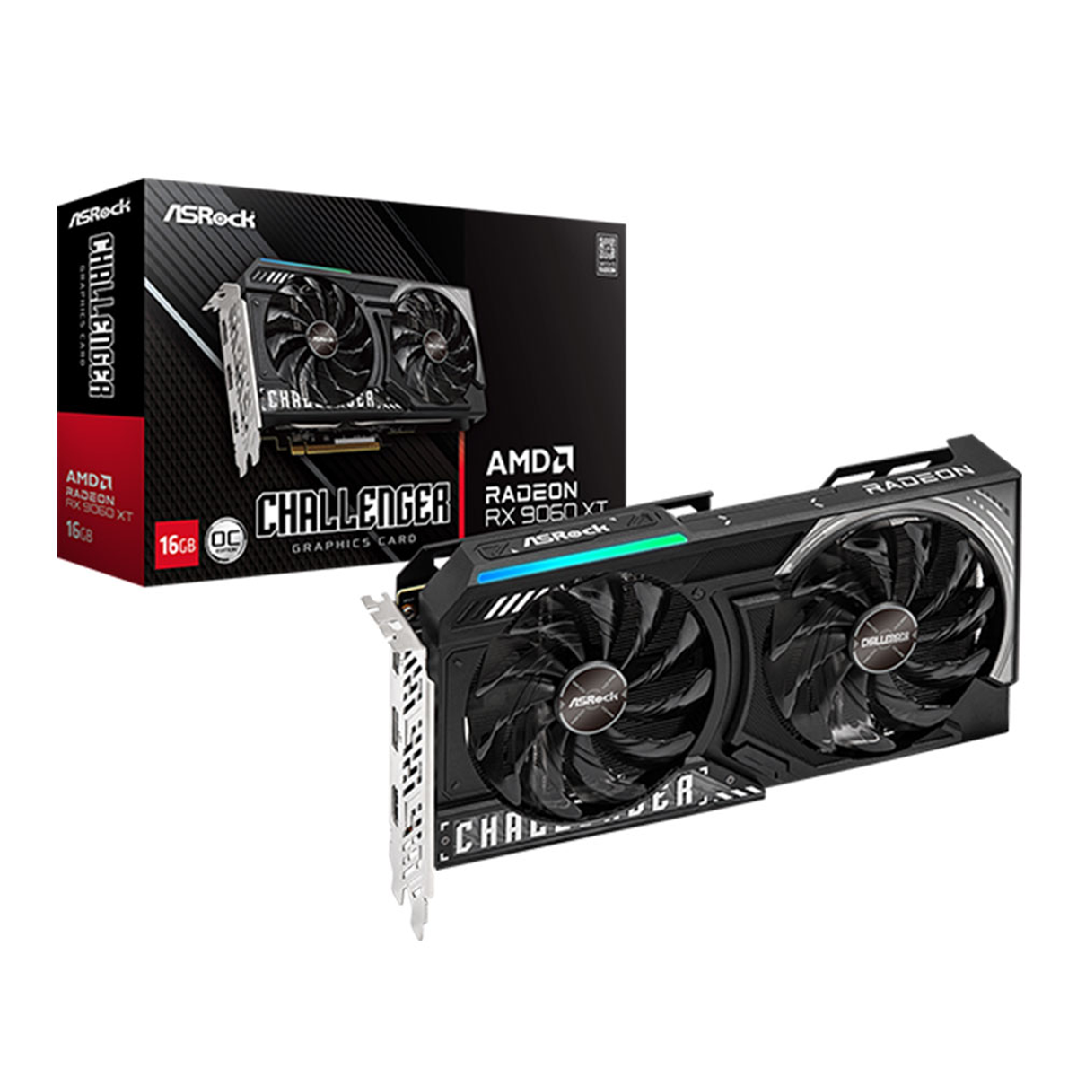کارت گرافیک ازراک مدل AMD Radeon RX 9060 XT Challenger 16GB OC