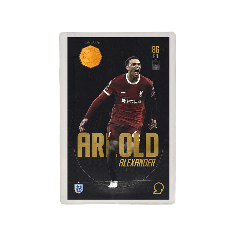 طلا گرمی 18 عیار مدوپد مدل ARNOLD طرح فوتبالی 2025 کد SO10010