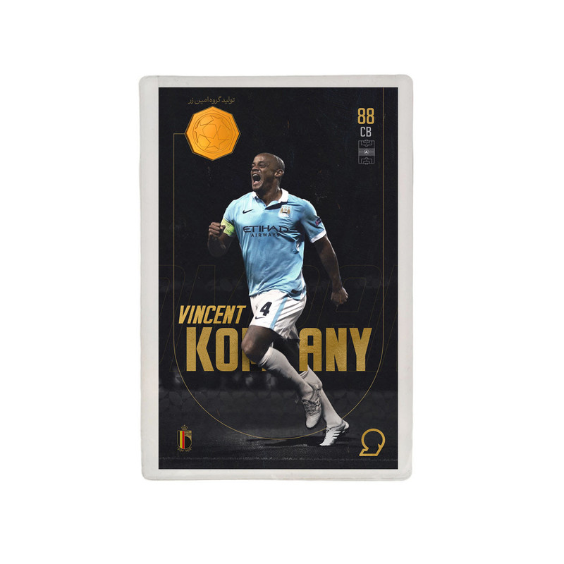 طلا گرمی 18 عیار مدوپد مدل Vincent Kompany طرح فوتبالی 2025 کد SO10117