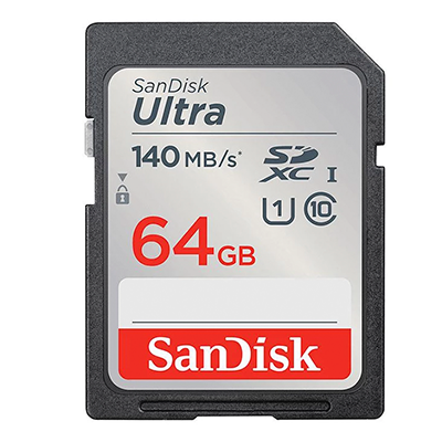 کارت حافظه SDXC سن دیسک مدل Ultra کلاس 10 استاندارد UHS-I U1 سرعت 140MB/s ظرفیت 64 گیگابایت-small-image