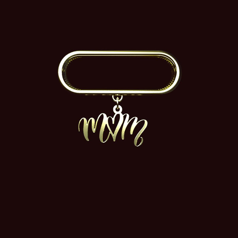 آویز ساعت طلا 18 عیار زنانه مدوپد مدل mom کد SM1-1027