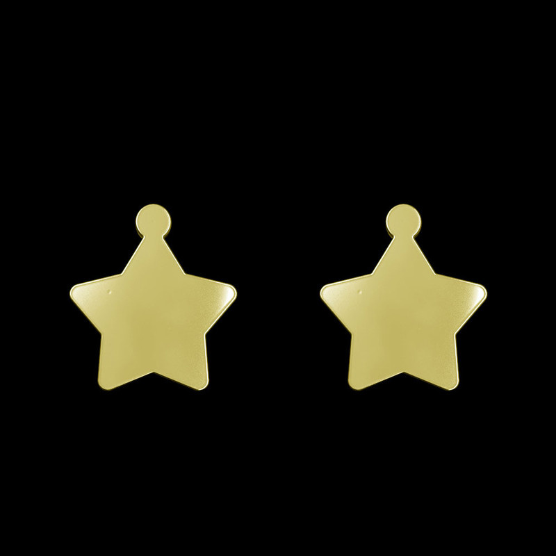 گوشواره طلا 18 عیار زنانه مدوپد مدل ستاره کد GA1-15347