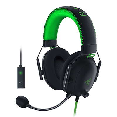 هدفون با سیم گیمینگ ریزر مدل Blackshark V2 به همراه USB Sound Card-small-image