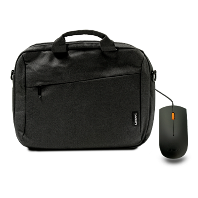 کیف لپ تاپ لنوو مناسب برای لپ تاپ 15.6 اینچی به همراه موس باسیم لنوو مدل 300