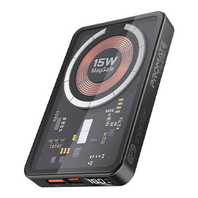 پاوربانک پرومیت مدل TransPack-10 ظرفیت 10000 میلی آمپر ساعت-small-image