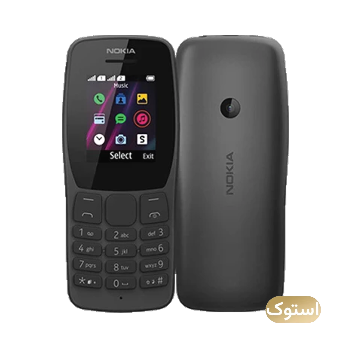 گوشی موبايل استوک Open Box - نوکيا مدل 110 ظرفیت 4 مگابایت رم 4 مگابایت - مونتاژ ایران - مشکی-small-image