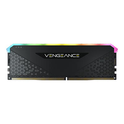 رم کامپیوتر DDR4 تک کاناله 3200 مگاهرتز CL16 کورسیر مدل VENGEANCE RGB RS ظرفیت 16 گیگابایت