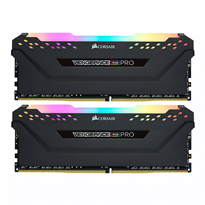 رم کامپیوتر DDR4 دو کاناله 3200 مگاهرتز CL16 کورسیر مدل VENGEANCE RGB PRO ظرفیت 16 گیگابایت