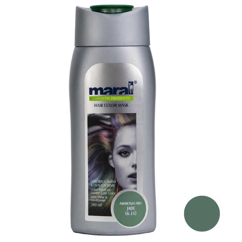 شامپو رنگساژ مارال شماره 6.33 حجم 200 میلی لیتر رنگ یشمی