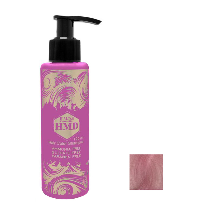 شامپو رنگ مو اچ ام دی اس کازمتیکس شماره 404 حجم 120 میلی لیتر رنگ مرواریدی صورتی