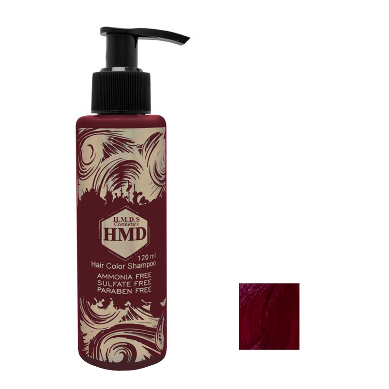شامپو رنگ مو اچ ام دی اس کازمتیکس شماره 408 حجم 120 میلی لیتر رنگ قرمز آتشین