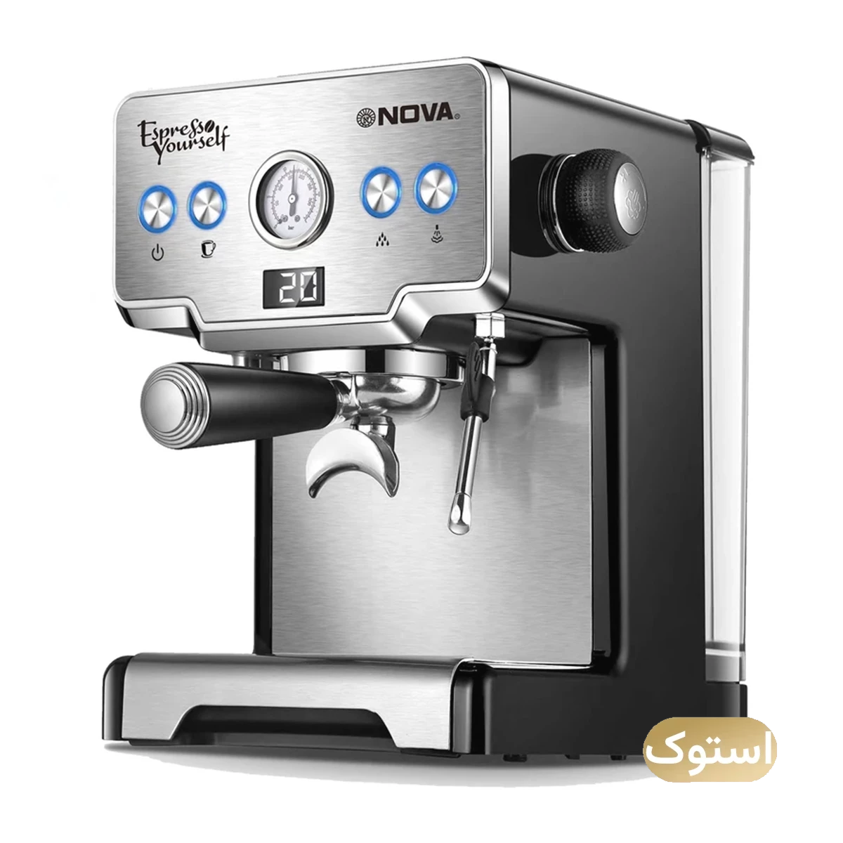 اسپرسوساز استوک Open Box - نوا مدل NCM-128EXPS - نقره ای اسپرسوساز استوک Open Box - نوا مدل NCM-128EXPS - نقره ای-small-image