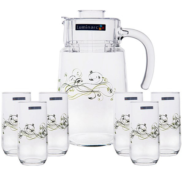 ست پارچ و لیوان 7 پارچه لومینارک مدل Bahamas Carissa کد J1434