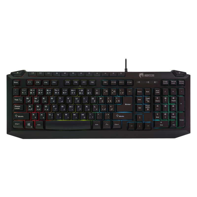 کیبورد گیمینگ گرین مدل GK701-RGB نورپردازی RGB Full-Size