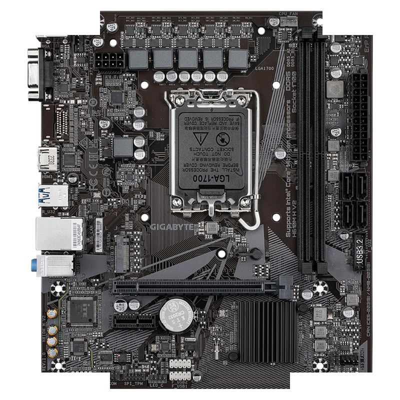 مادربرد گیگابایت مدل H610M H V2 rev. 1.0