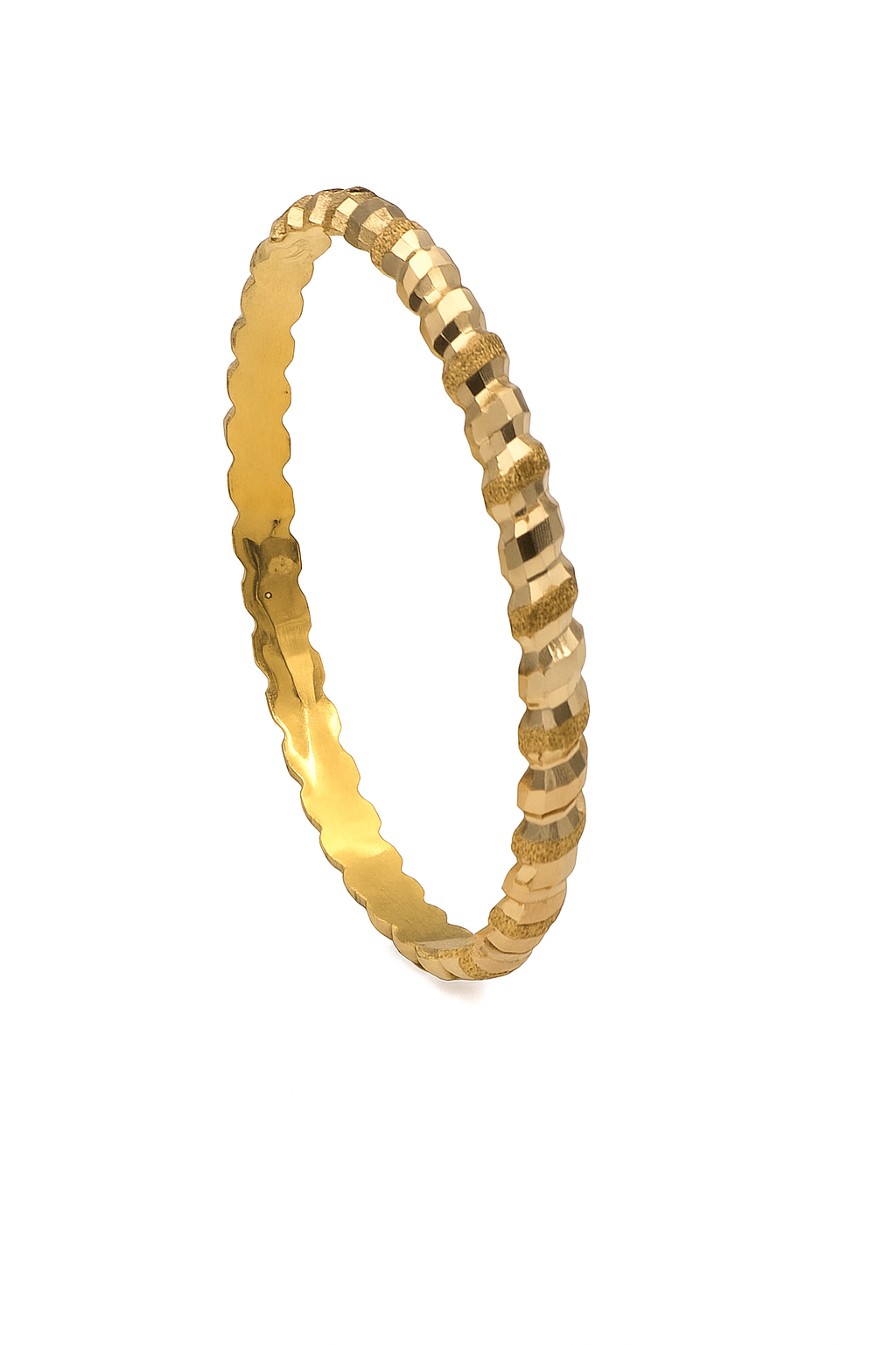 النگو طلا18 عیارگالری طلاعرفان مدل استخوانی سایز 4