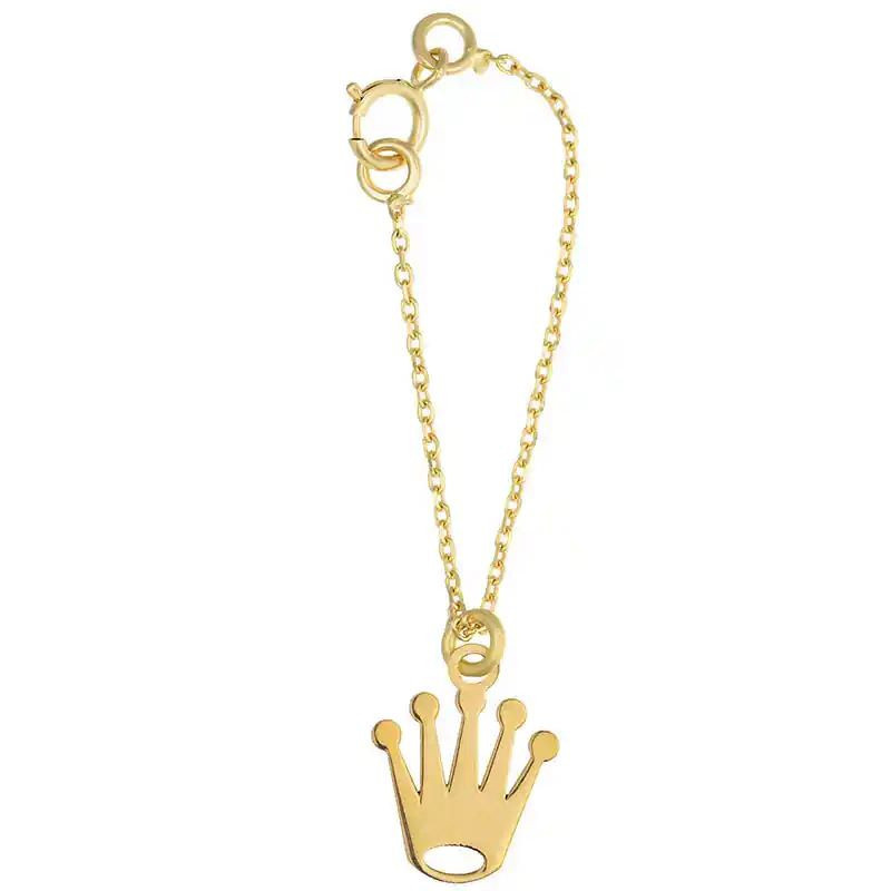 آویز ساعت طلا 18 عیار زنانه گالری قو طلایی مدل تاج