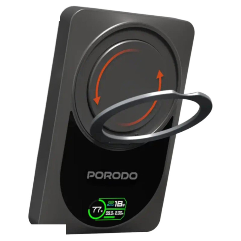 پاوربانک 20 وات پرودو مدل مگ سیف کد PDPBFCH086DG  Qi2 ظرفیت 10000 میلی آمپر ساعت