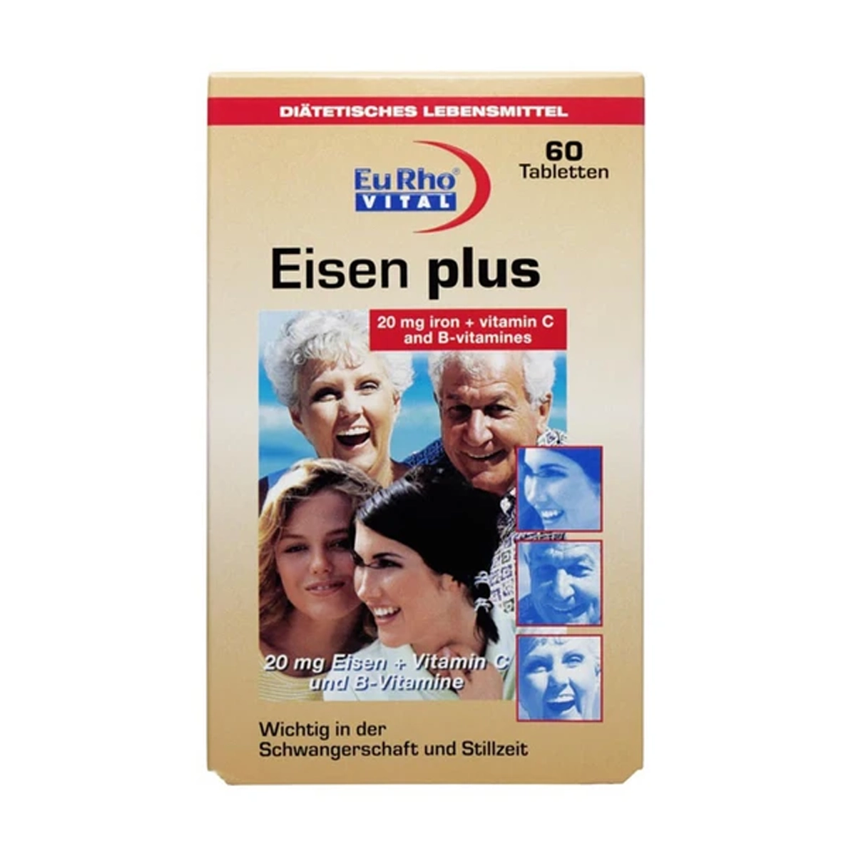 قرص آیزن پلاس یورو ویتال بسته 60 عددی-small-image