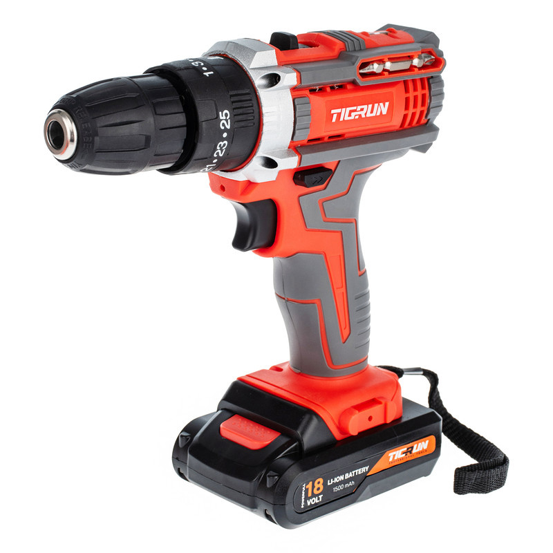 دریل پیچ گوشتی چکشی شارژی 10 میلی متری تیگران مدل TG3018