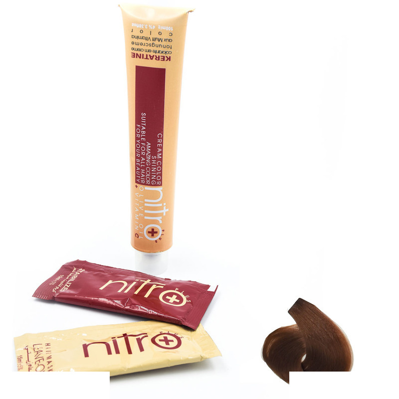 رنگ مو نیترو سری Keratine شماره 506 رنگ عنابی