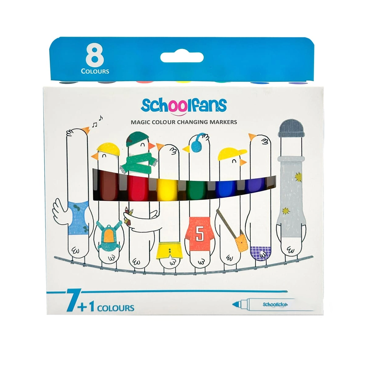 ماژیک جادویی اسکول فنس کد 92435 بسته 1+7 عددی-small-image