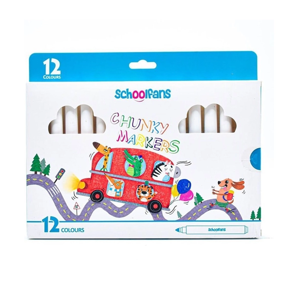 ماژیک اسکول فنس مدل جامبو بسته 12 عددی-small-image