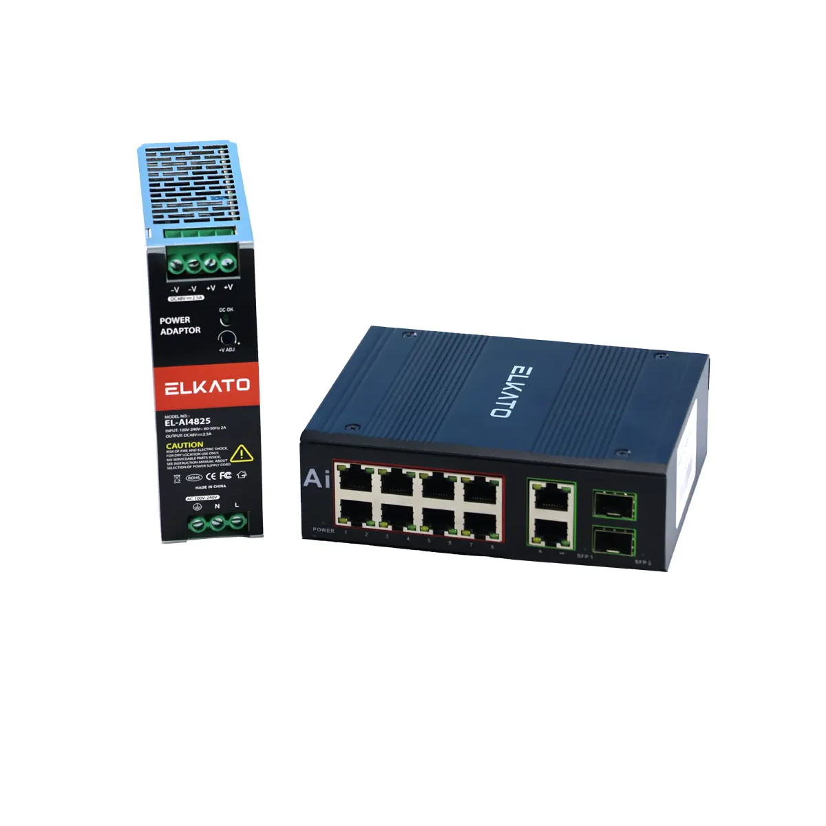 سوییچ شبکه صنعتی 8 پورت الکاتو مدل EL-2SG0822GP-small-image