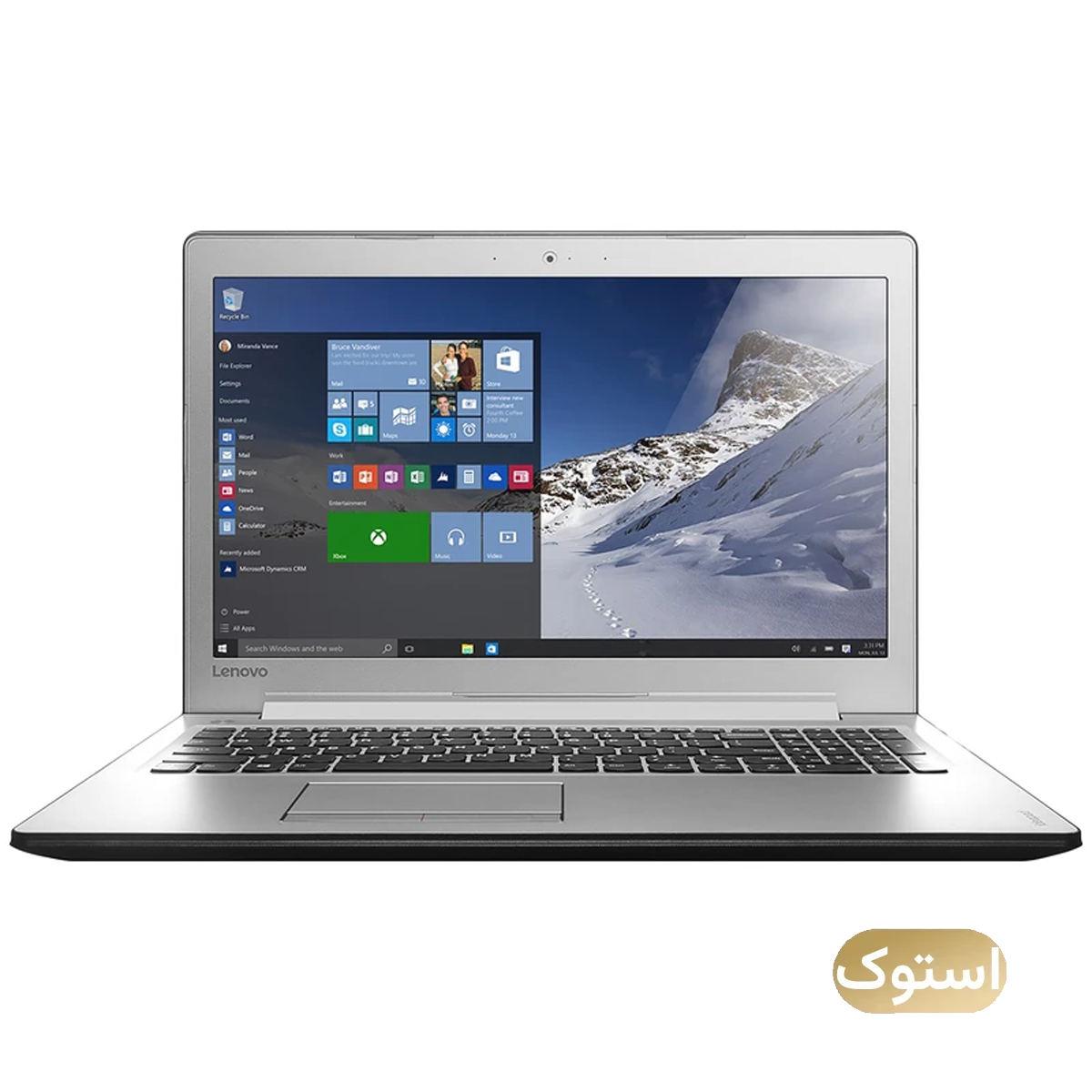 لپ تاپ استوک USED - لنوو 15 اینچی مدل IP510 i5 6200U 12GB 256GB - مشکی-small-image