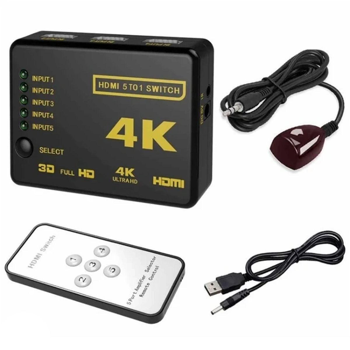 اسپلیتر 5 پورت HDMI مدل MG.4K 5in1-small-image