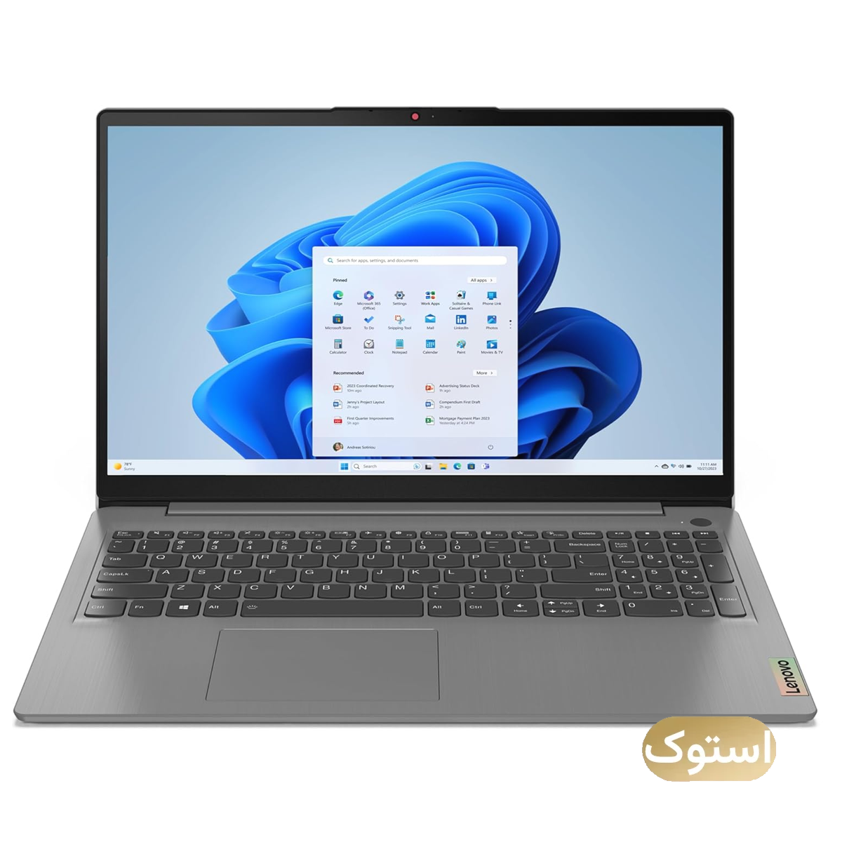 لپ تاپ استوک USED - لنوو 15.6 اینچی مدل IdeaPad 3 i5 12356U 8GB 256GB - نقره ای-small-image