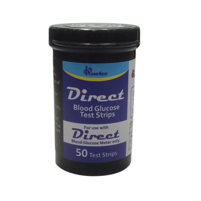 نوار تست قند خون اوکی متر مدل دایرکت بسته 50 عددی نوار تست قند خون اوکی متر مدل دایرکت بسته 50 عددی