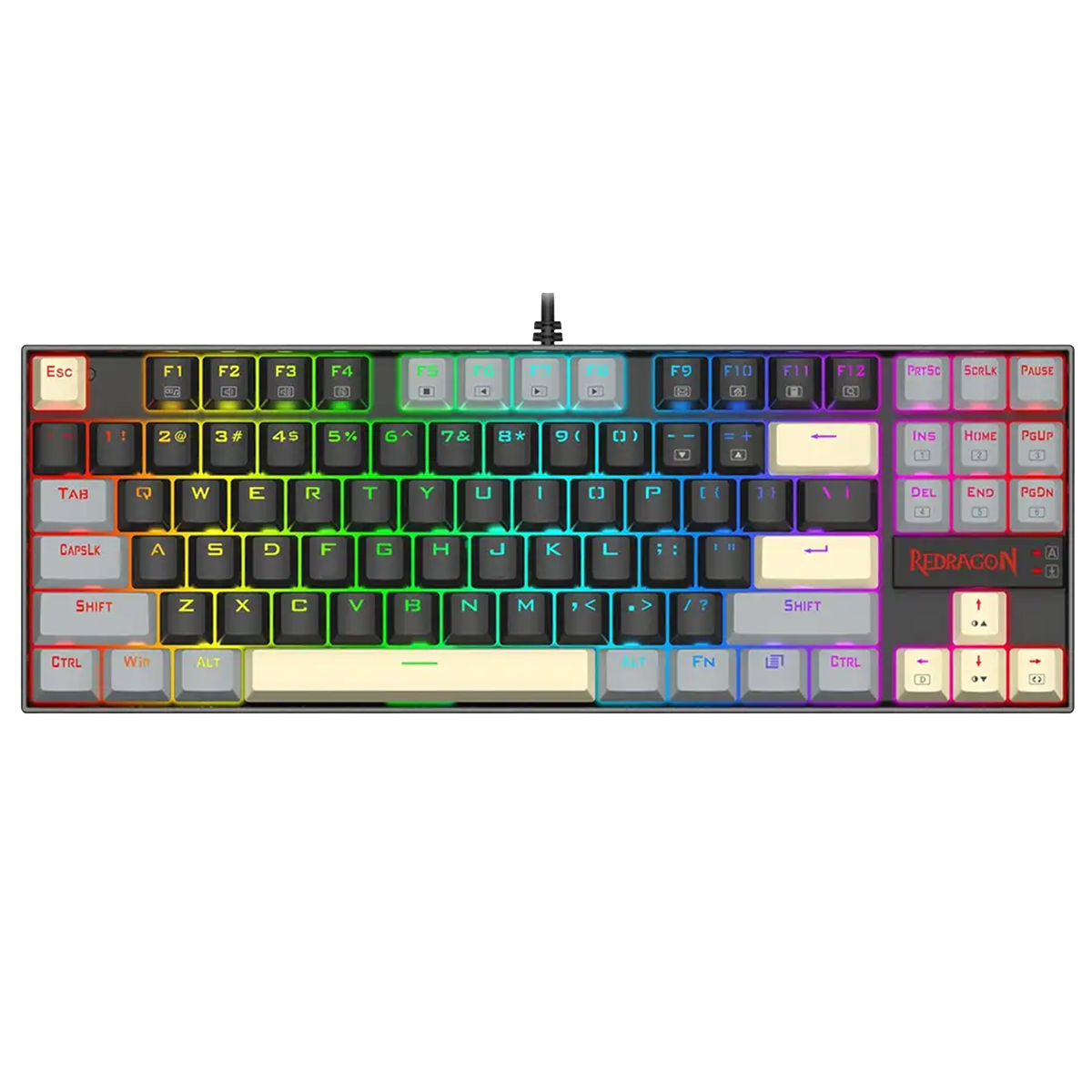 کیبورد گیمینگ ردراگون مدل KUMARA K552 LGY RGB