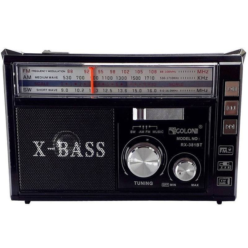 رادیو بلوتوثی گولون مدل RX-381BT رادیو بلوتوثی گولون مدل RX-381BT